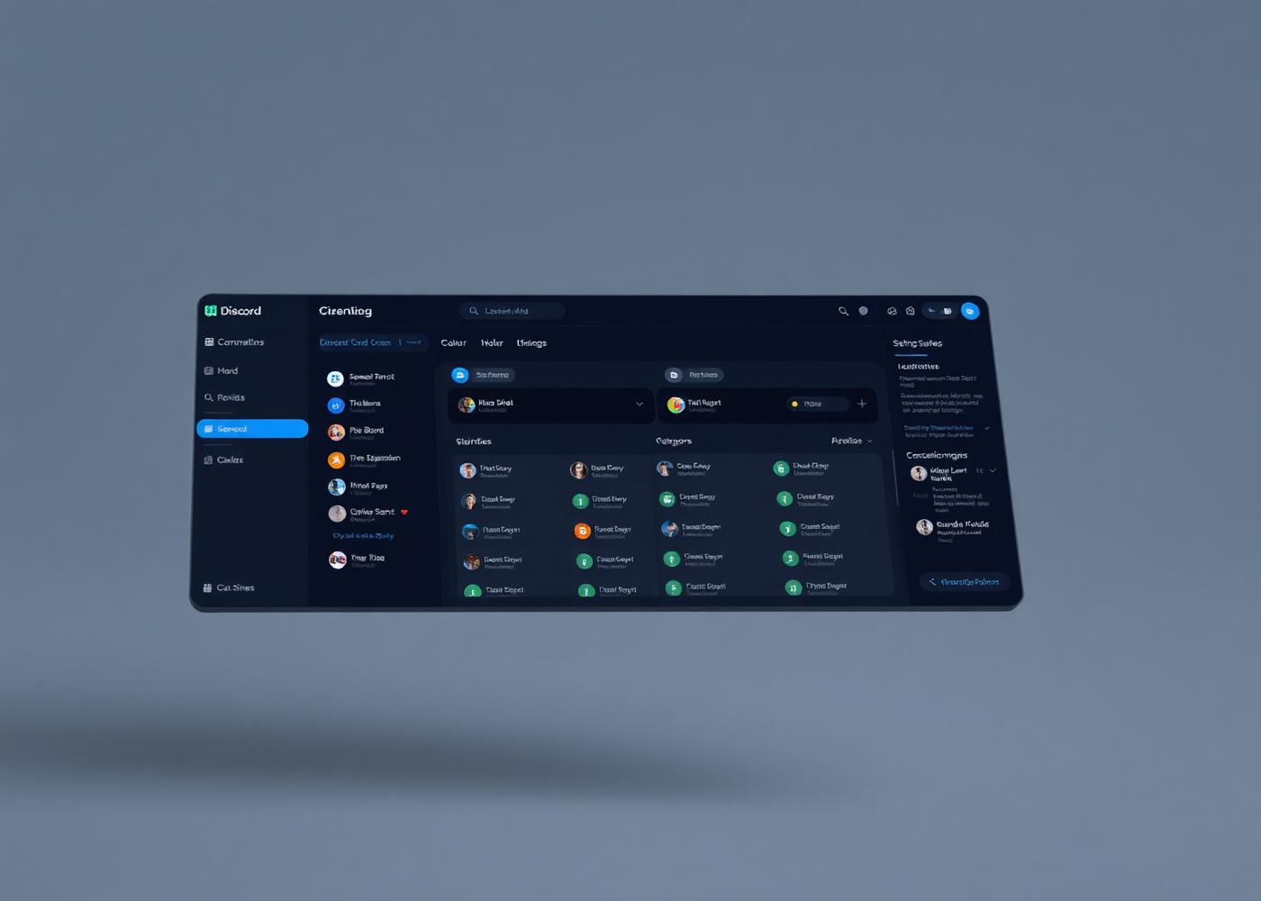 ArcNeural Discord server template with categorized channels and custom role colors